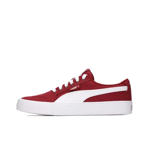 PUMA C SKATE VULC Низкий Топ Кеды Унисекс Красный Белый