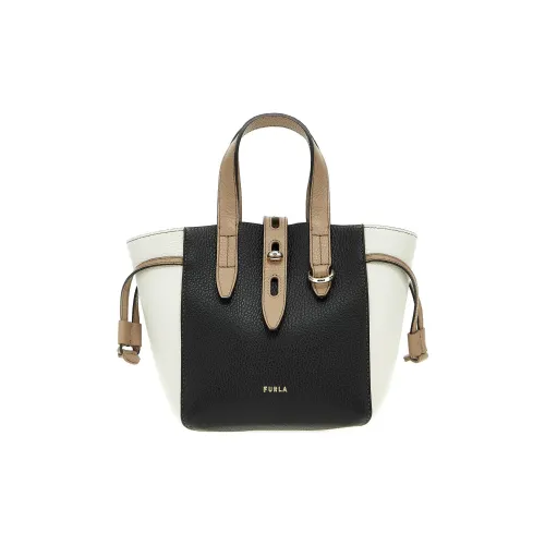 Furla Net Collection Телячья кожа Тоут Сумка Сумка для покупок Сумка Мини Женская Черная