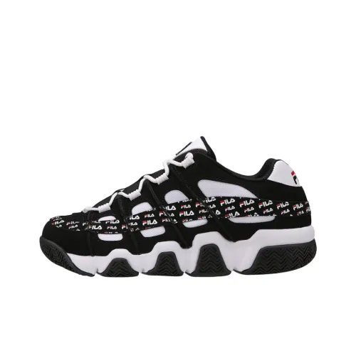 FILA Низкий топ массивные кроссовки унисекс черный белый