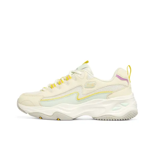 Skechers D'LITES AIRY D'Lites LIGHTNING PANDA Низкий топ массивные кроссовки женские сливовый цвет