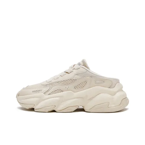 STARTER Rock Formation Series Износостойкий и Легкий Низкий Топ Кроссовки с Толстой Подошвой Женские Бежевые