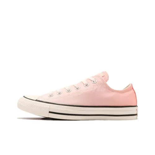 Converse Chuck Taylor ALL STAR OX Белый Розовый Черный Низкие Кеды Женские Градиент Розовый