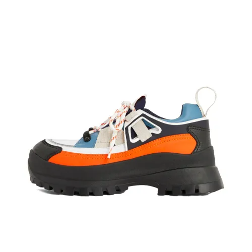Stella McCartney Trail Поход Низкий Топ Толстая Подошва Кроссовки Унисекс Синий Оранжевый