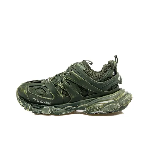 Balenciaga Track Low Top Толстая подошва Кроссовки Мужские Зеленые