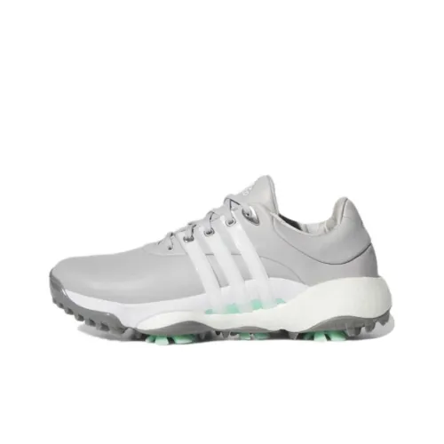Adidas Tour360 22 GOLF Противоскользящая Устойчивая к истиранию Низкий Топ Гольф Обувь Женская Холодный Серый