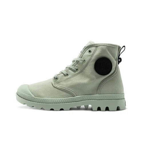 Palladium Pampa Hi Саржа Дышащий Устойчивый к истиранию Противоскользящий Высокий Топ Обувь Женская Мятная