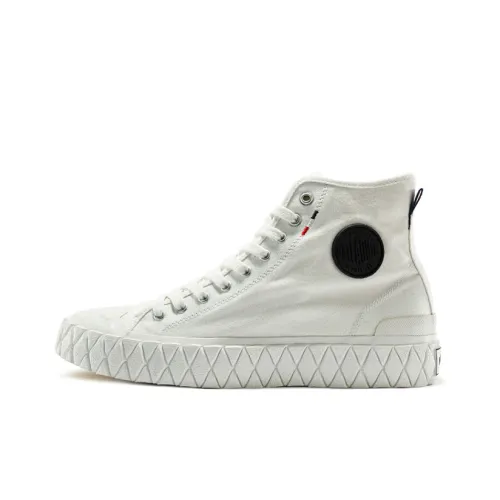 Палладий Palla Ace Cvs MID Противоскользящие Устойчивые к износу Дышащие Высокие Кеды Унисекс Белые