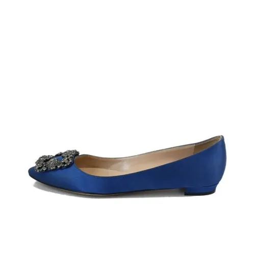 MANOLO BLAHNIK Женские повседневные туфли синий