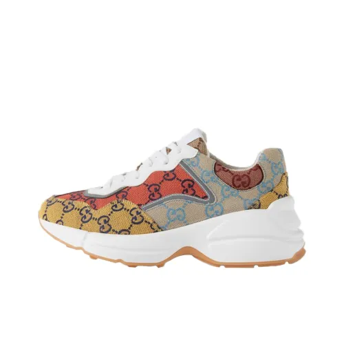 GUCCI Rhyton массивные кроссовки с низким верхом Женские