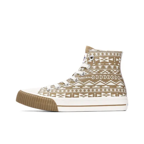 Dickies противоскользящие устойчивые к истиранию высокие топы кеды женские хаки