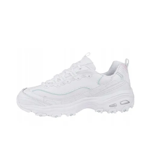 Skechers D'Lites 1,0 D'Lites Sparkling Rain Low Top Cushioned Sneakers Women's White