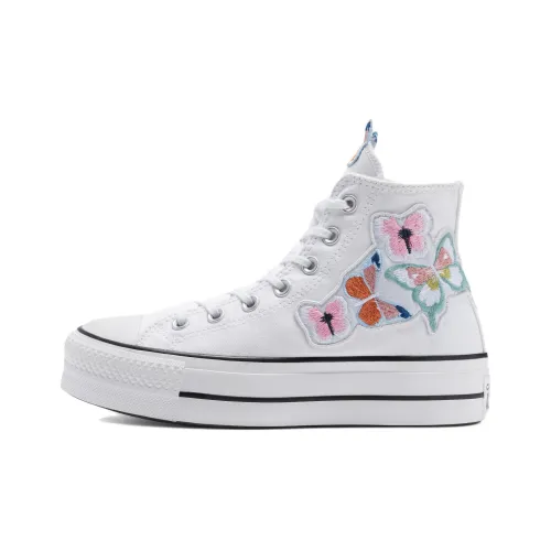 Converse Chuck Taylor All Star Lift Платформа Пэчворк LTD Высокие Кеды Женские Белые