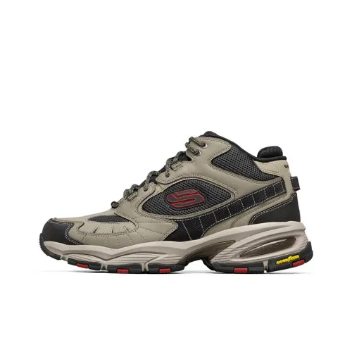 Skechers Vigor 3,0 Амортизация и Дышащий Низкий Топ Толстая Подошва Мужские Кроссовки Таупового Цвета