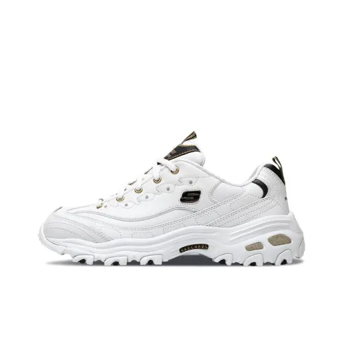 Skechers D'Lites D'Lites Low Топ Толстоподошвенные кроссовки Женские Белые