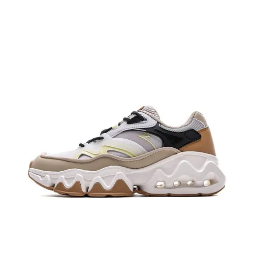 ANTA Life Collection противоскользящее покрытие термический низкий топ кроссовки для ног мужского пола серо-коричневого цвета