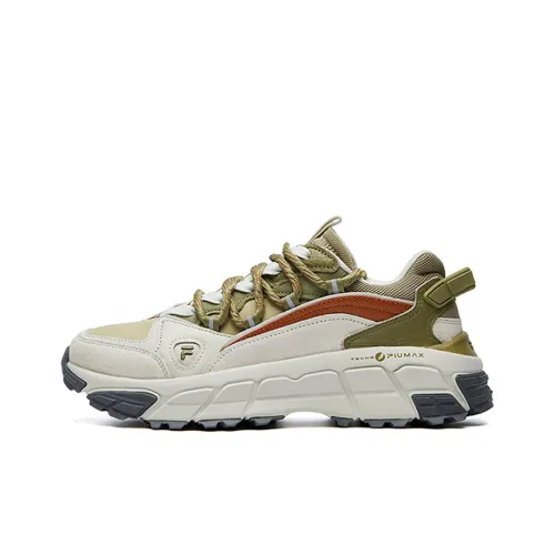 FILA FUSION Skyrunner Low Топ Толстоподошвенные кроссовки Женские Холст Зеленый