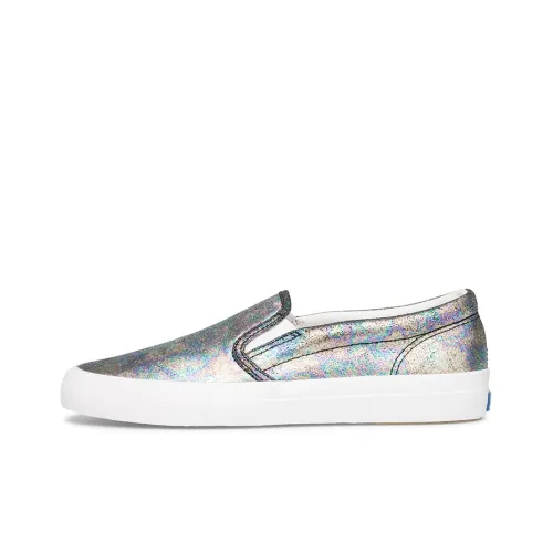 Keds Anchor Slip On Масло Slick Кожа Женские повседневные туфли Women's Silver