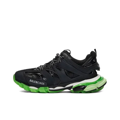 Balenciaga Track Low Top Толстая подошва Кроссовки Мужские Черные Зеленые