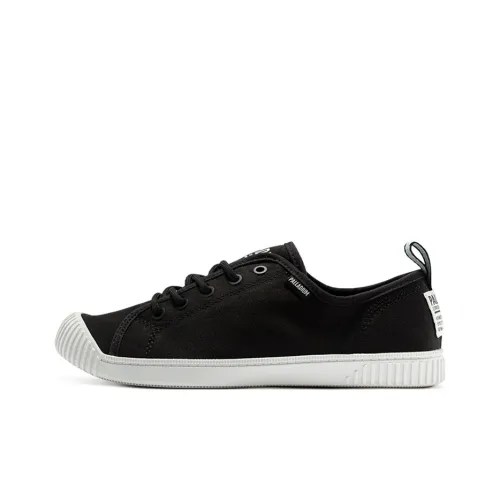 Палладий Easy Кружево Slip-resistant Abrasion-resistant Breathable Low-Top Canvas Shoes Women's Black