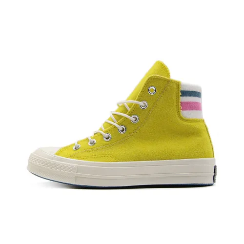 Converse Chuck Taylor All Star 70 Ретро Stripe High 'Смелый Citron' Высокие Кеды Женские Желто-Белые