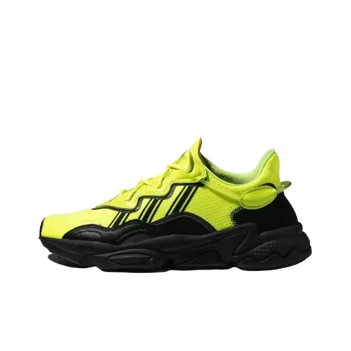 Adidas Originals Ozweego Solar Yellow Non Slip Lightweight Low Top Sneakers Unisex Neon Green Adidas Originals Ozweego Солнечный Желтый Без Слип Легкий Низкий Топ Кроссовки Унисекс Неон Зеленый