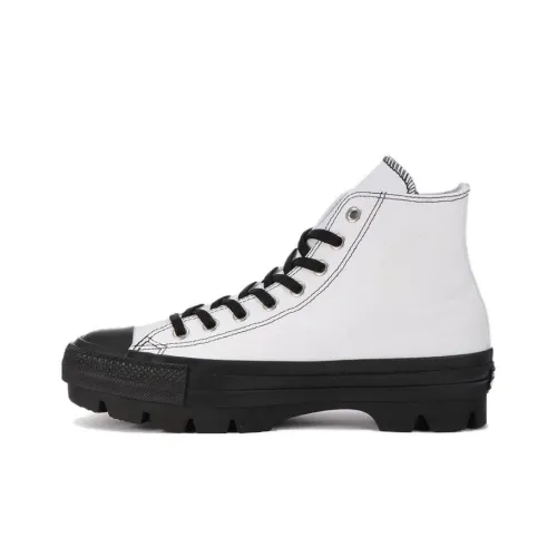 Converse Chuck Taylor All Star 100 CHUNK Hi Устойчивый к истиранию Дышащие Высокие Кеды Унисекс Белый Черный