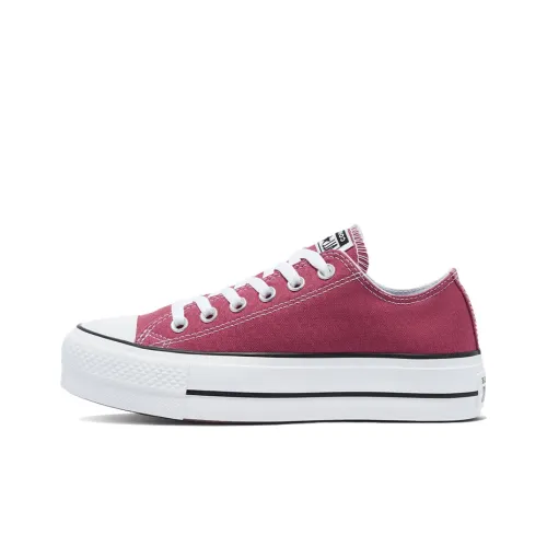 Converse Chuck Taylor All Star Износостойкие Низкие Кеды Женские Розовые Красные