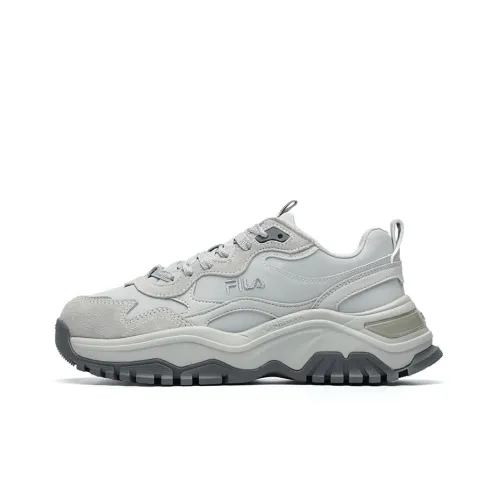 FILA Fashion Sneakers Transpose Low Топ Толстоподошвенные кроссовки Женские Лунно-каменный серый