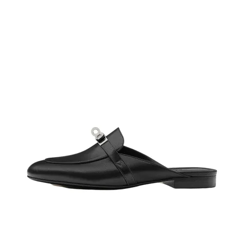 HERMES Oz Домашние тапочки Женские Черные
