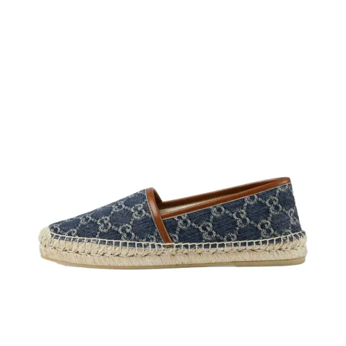 GUCCI Denim Туфли с плоской подошвой Женские Синие