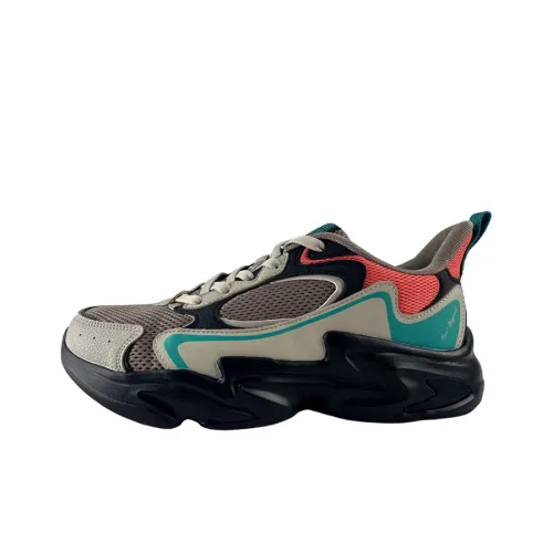 361° Противоскользящий устойчивый к истиранию низкий топ кроссовки с подошвой из льна серого цвета