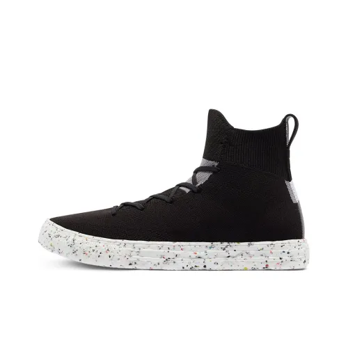 Конверс All Star Crater KNIT High Топ Аbrasion Resistant Дышащий High Топ Кеды Унисекс Черный