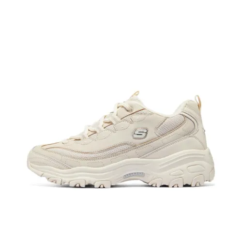 Skechers D'LITES 1,0 Low Топ Кроссовки с Толстой Подошвой Мужские Бежевые