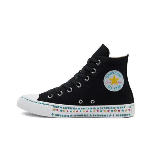 Converse Chuck Taylor All Star Износостойкие Высокие Кеды Женские Черные Многоцветные Звезда