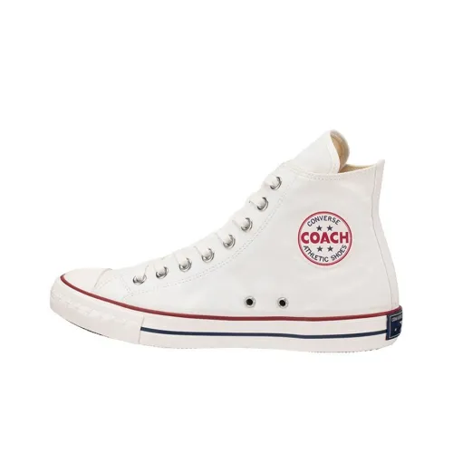 Конверс Addict COACH Canvas Hi High Топ Кеды Унисекс Белый