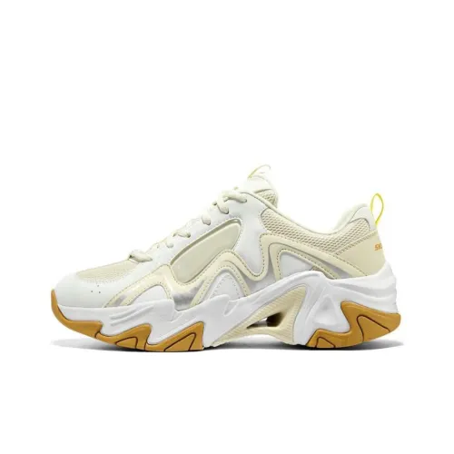 Skechers Stamina V3 Mecha Shoes 3 Low Топ Толстоподошвенные кроссовки Мужской Белый Желтый