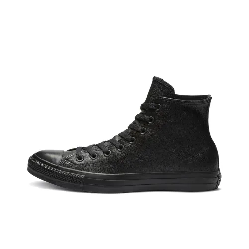 Converse Chuck Taylor All Star Кожа Высокие Кеды Унисекс Черные