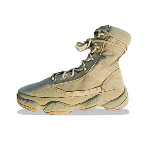 Adidas Originals Yeezy 500 Slip-resistant Abrasion-resistant High Top Crepe Sole Men's White Adidas Originals Yeezy 500 Противоскользящий устойчивый к истиранию высокий топ кремниевая подошва мужской белый