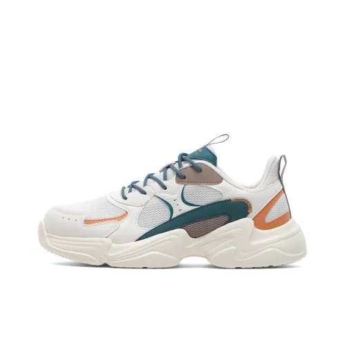 ANTA Life Collection Противоскользящий Устойчивый к истиранию Низкий Топ Кроссовки для бега Мужские Бежевый Белый Зеленый