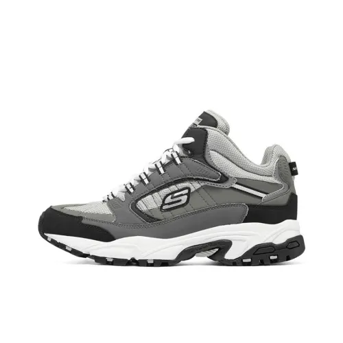 Skechers Stamina MID Топ Толстая подошва Кроссовки Мужские Серые