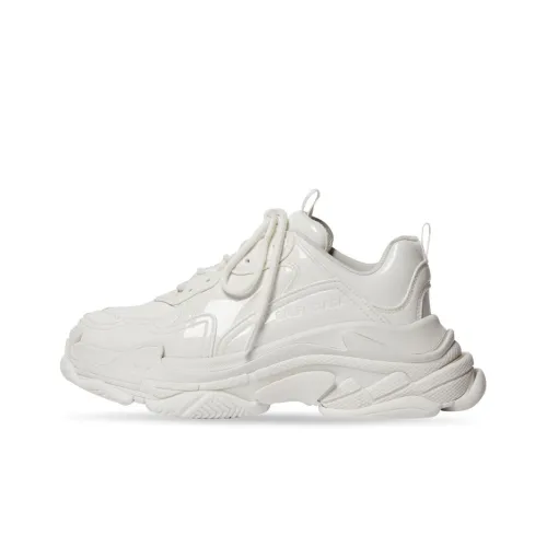Balenciaga Triple S Low Топ Толстоподошвенные кроссовки Женские Белые