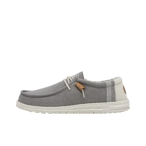 Heydude Canvas Shoes Men's Light Gray