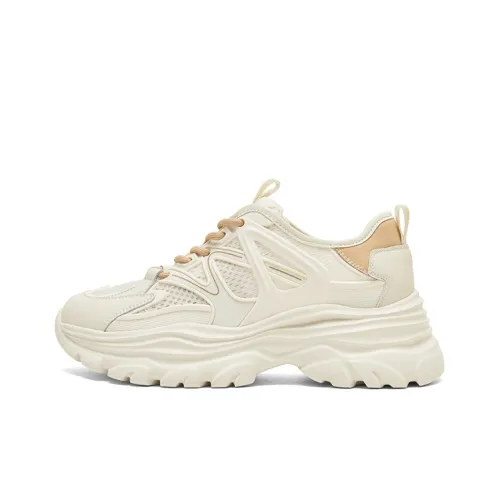 PT'SON Низкий топ кеды женские цвет экрю