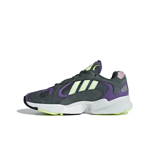 Adidas Originals YUNG 1 Legend Ivy Hi Res Yellow Non Slip Lightweight Low Top Footwear Unisex Gray
