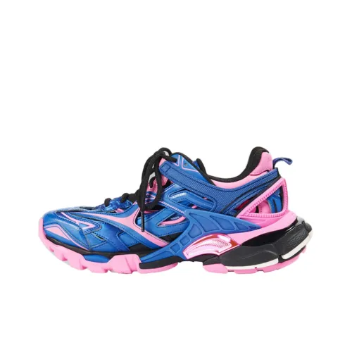 Balenciaga Track 2,0 массивные кроссовки женские синие розовые