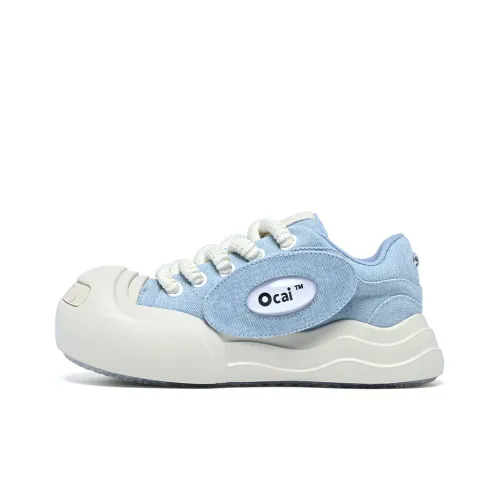 Ocai 002 Smile Slip Resistant Abrasion Resistant Низкий Топ Кеды Унисекс Синий