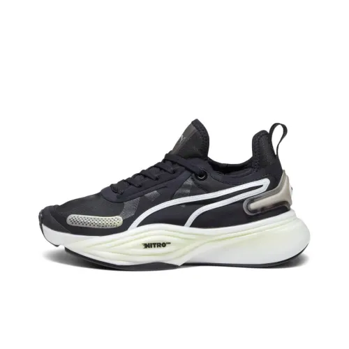 PUMA Pwr Nitro Shock Absorbers Slip-Resistant Low Top Training Running Shoes Women's Black PUMA Pwr Nitro Shock Absorbers Противоскользящий Низкий Топ Тренировочные Беговые Кроссовки Женские Черные