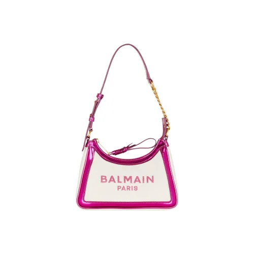 BALMAIN B Army Холст Кожа Глянцевый Клатч Сумка Холст Сумка Плечо Женская