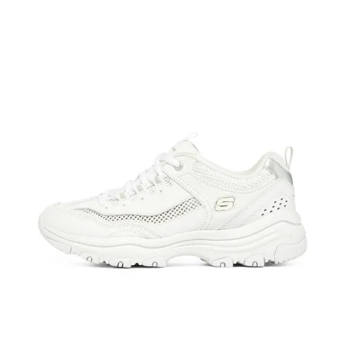 Skechers I Conik Low Топ Толстая подошва Кроссовки Женские Белые