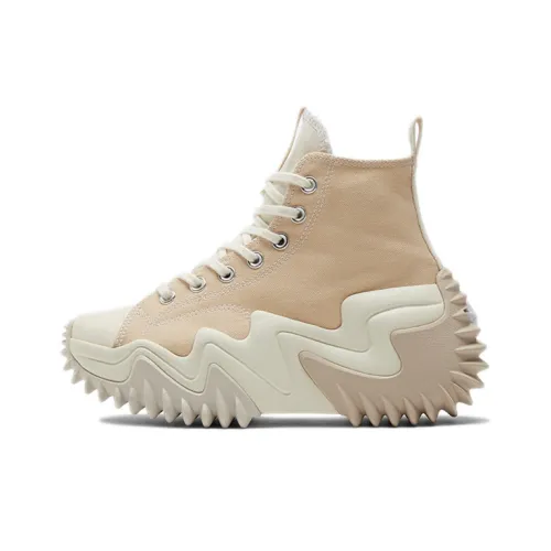 Конверс Run Star Motion High Топ Кеды Унисекс Кремовый Коричневый